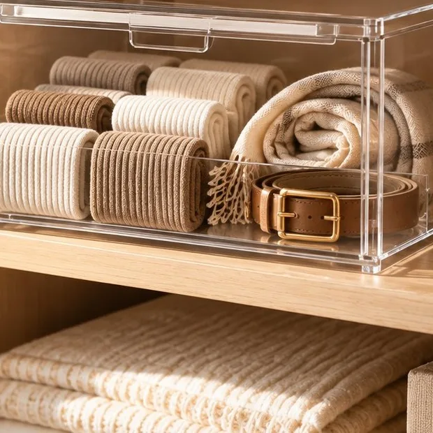 Acrylic Storage Box with Lid